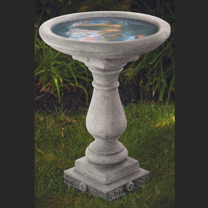 Regal Embossed 1-Piece Concrete Bird Bath