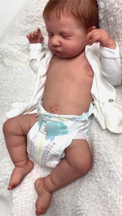 12"&16" Supple and Soft Limbs, Flexible Silicone Reborn Baby Doll Boy Taisie, Handmade Exquisite Body By Dollreborns