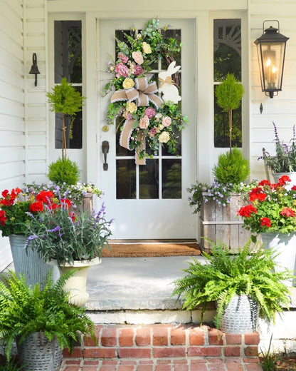 ?Easter Salee??Rustic Bunny Wreath|Spring Wreaths for Front Door