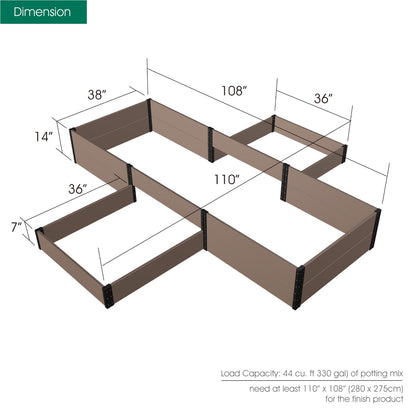 Cross Raised Garden Bed