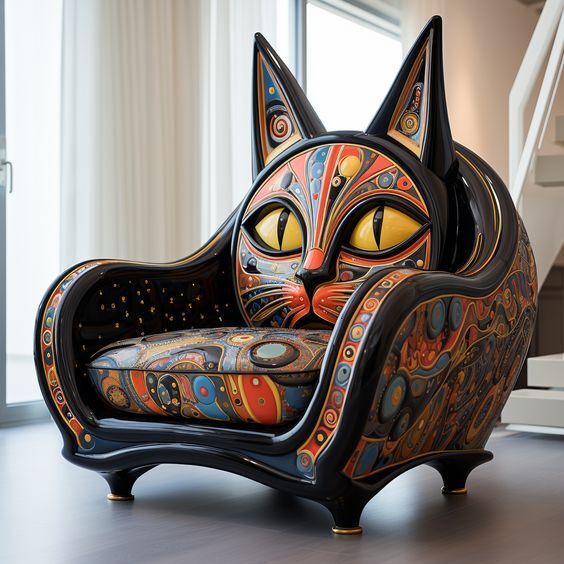 Merry Christmas！🔥Clearance Sale🐱Art design Cat Chair