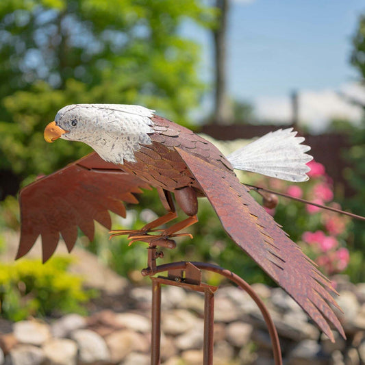 Large Flying Eagle Iron Rocking Stake