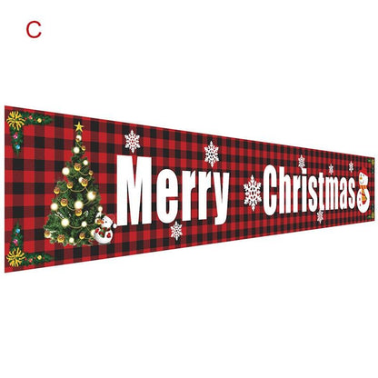 Christmas Outdoor Banner Flag Pulling