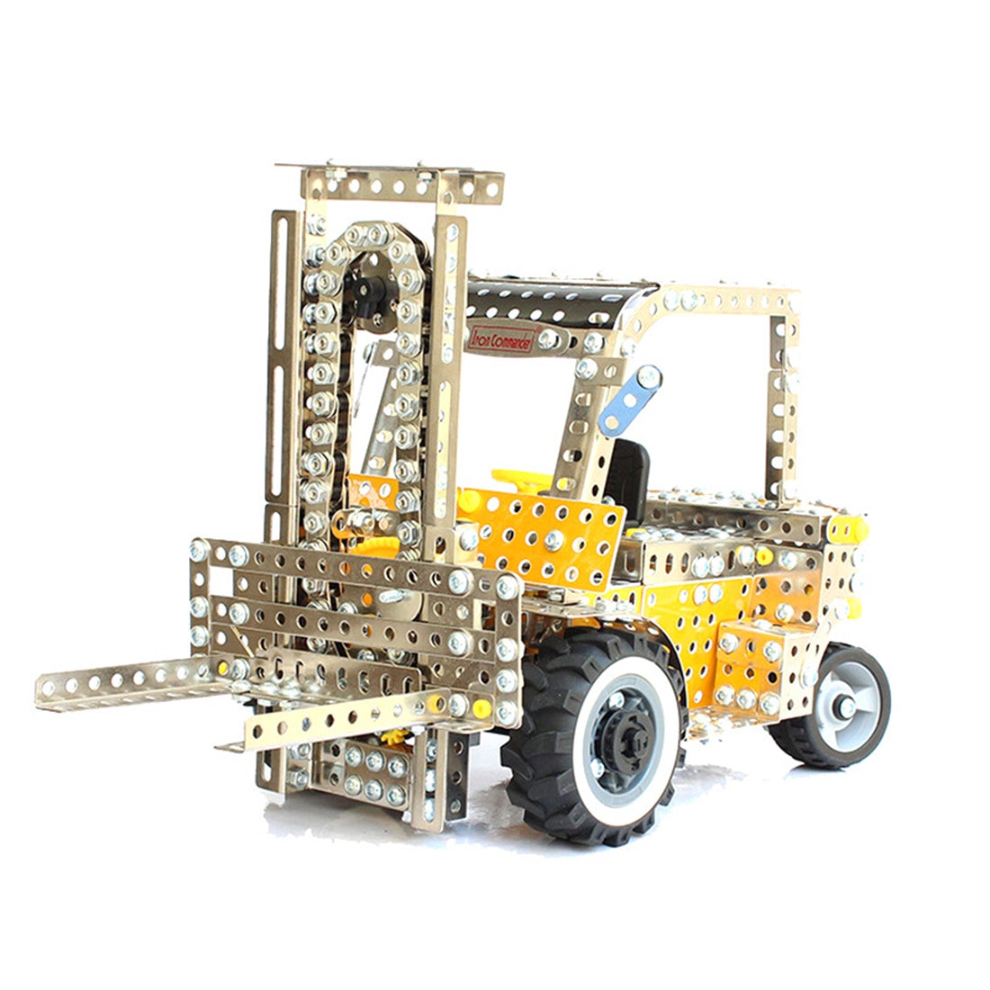 Forklift Model Kit - DIY Your Own Forklift - Metal Assembly Construction Vehicle Toy 1300Pcs