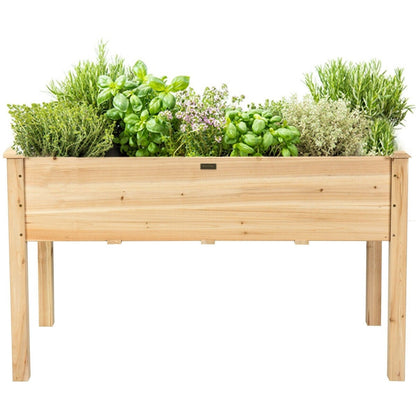 Wood Raised Garden Bed Elevated Planter Box with Legs