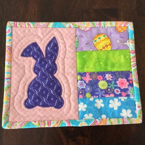 Bunny CLA29122339 Quilted Placemats