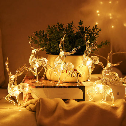 Christmas Elk String Lights Night Light