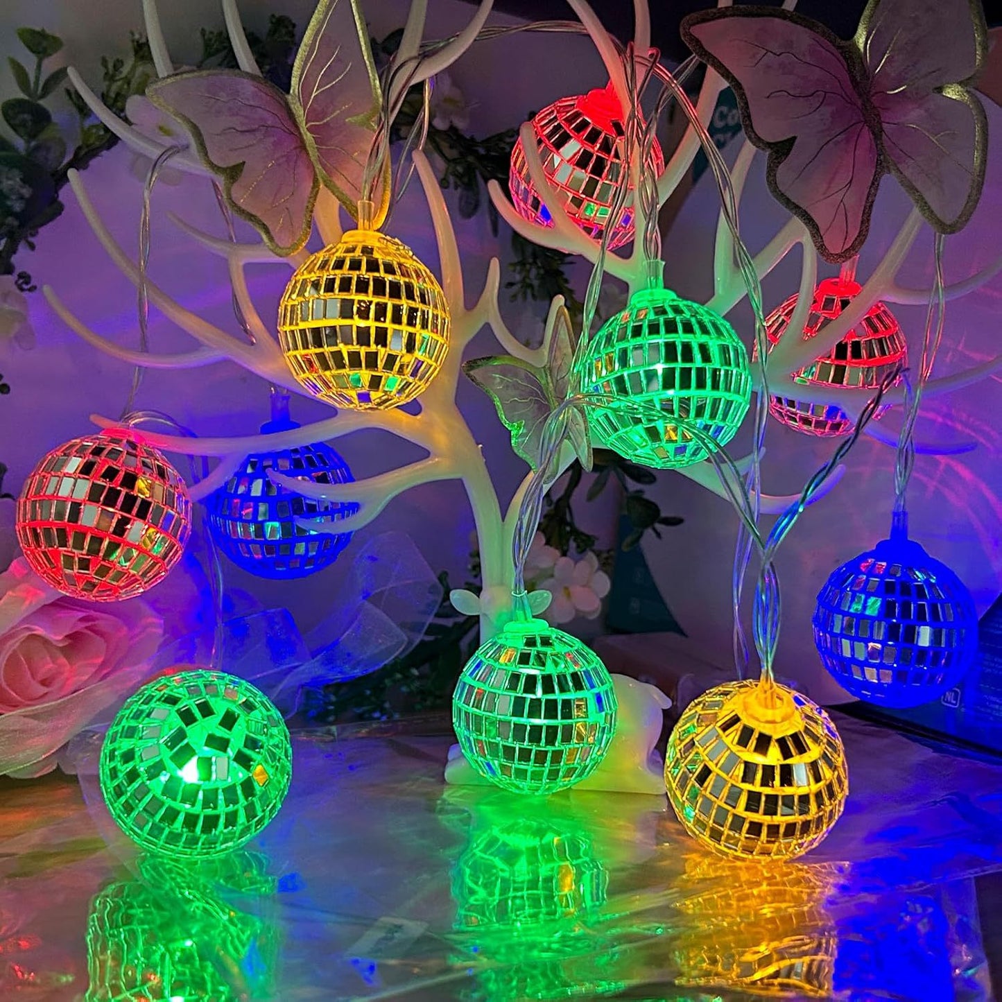 Christmas Disco Mirror ball String Light