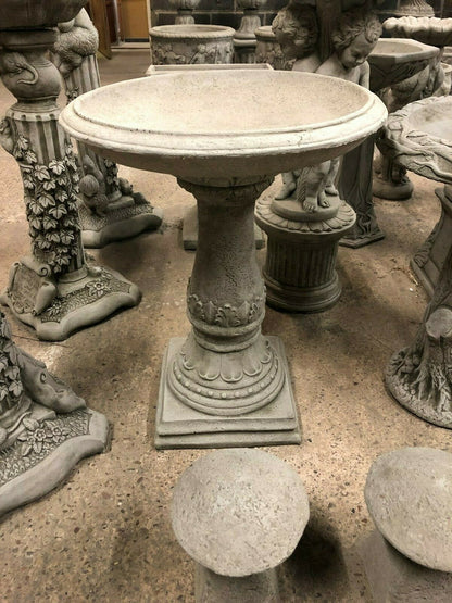 Stunning Stone Traditional Garden Bird Bath