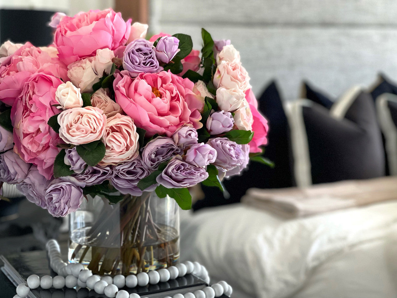 Spring Bloom Bouquet in 7″ Glass Cylinder