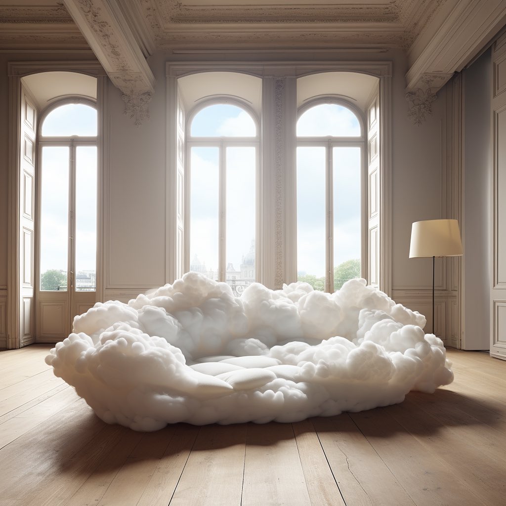 Embrace Serenity with the Cloud Couch: Inspired by the Softness of Clouds