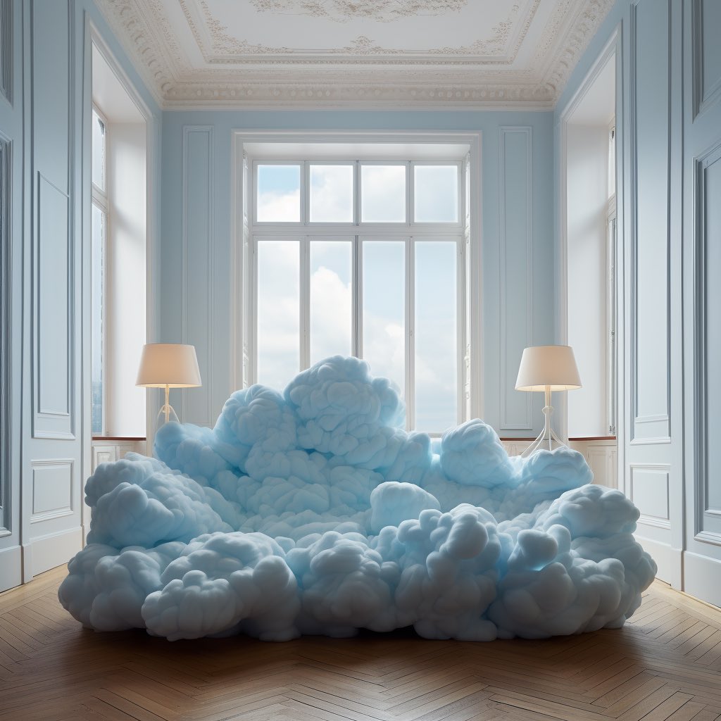 Embrace Serenity with the Cloud Couch: Inspired by the Softness of Clouds