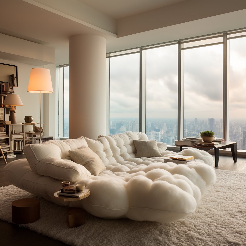 Embrace Serenity with the Cloud Couch: Inspired by the Softness of Clouds