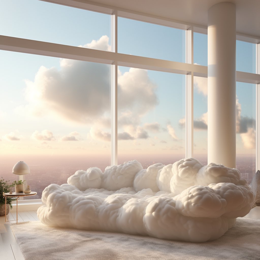 Embrace Serenity with the Cloud Couch: Inspired by the Softness of Clouds