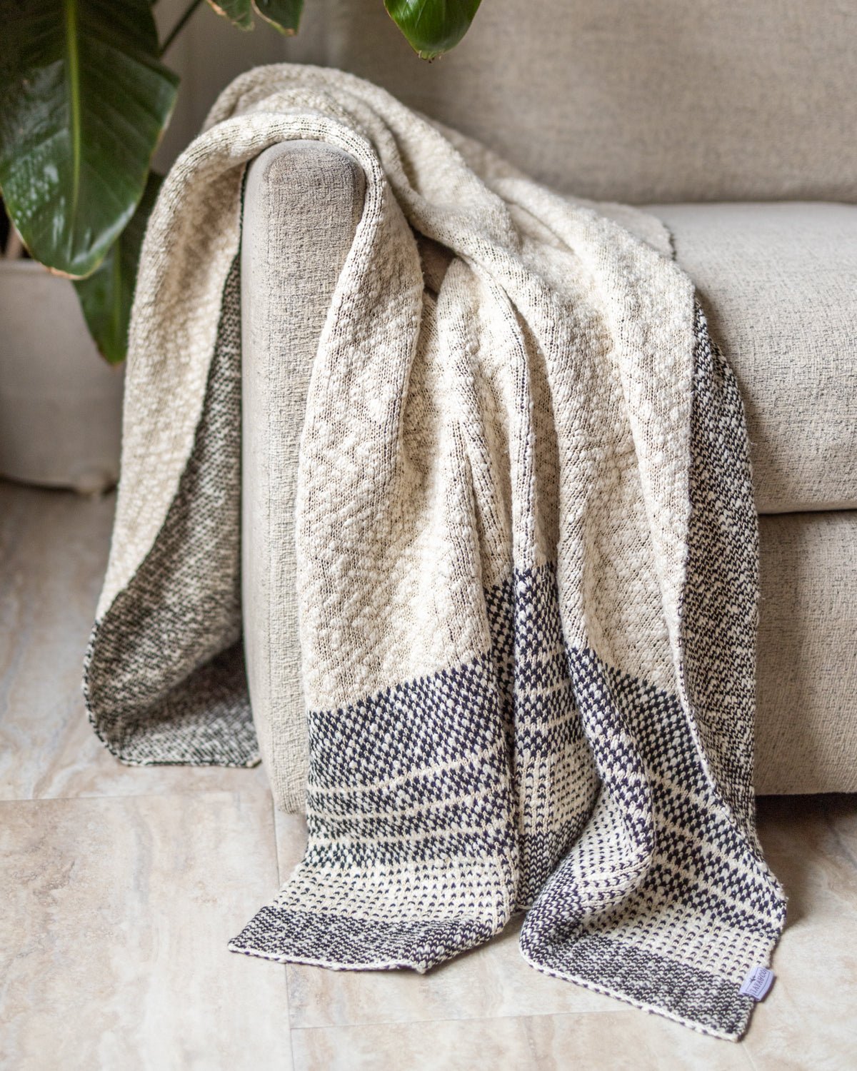 Cosette Organic Cotton Knit Throw Blanket