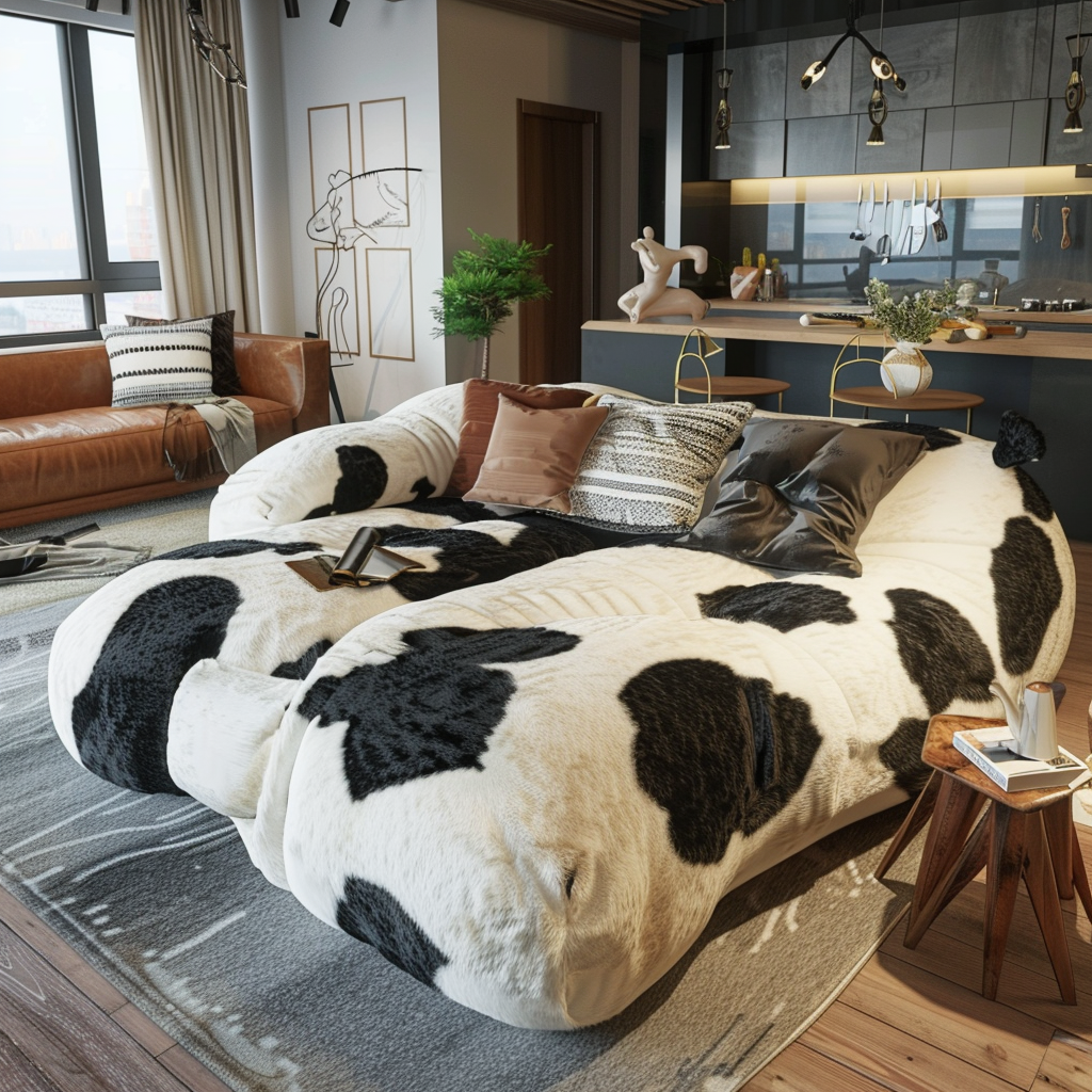 Cow-Shaped Sofa: Embrace Whimsy in Your Living Space