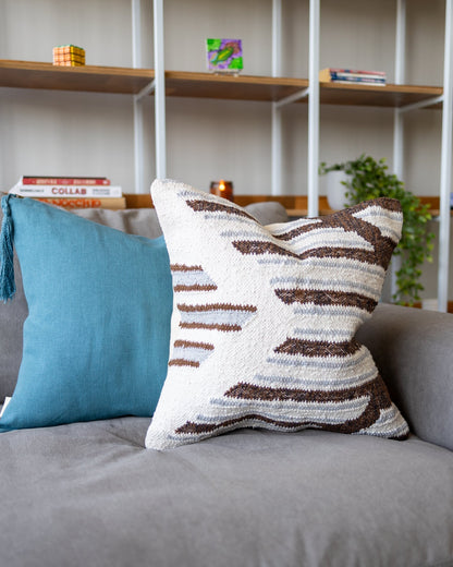 Croix Organic Cotton Kilim Throw Pillow