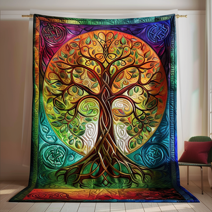 Majestic Tree of Life Quilted Blanket NCU0PD034