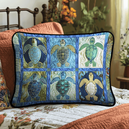 Turtle Tide Quilted Bedding Pillow Case NCU0TL2036