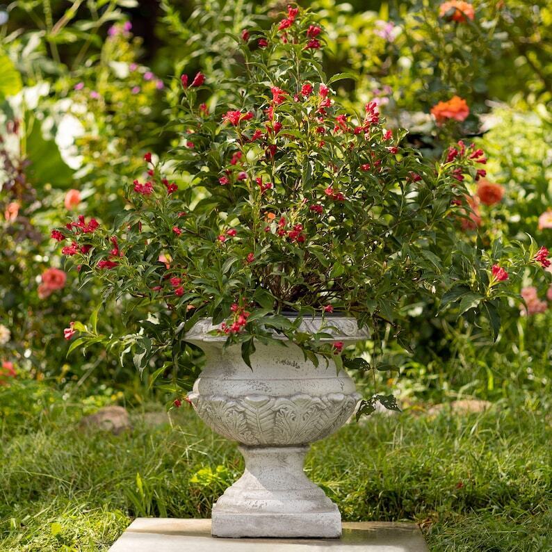 31 Inch Tall Urn Style Flower Planter Color Option