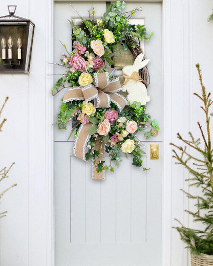 ?Easter Salee??Rustic Bunny Wreath|Spring Wreaths for Front Door