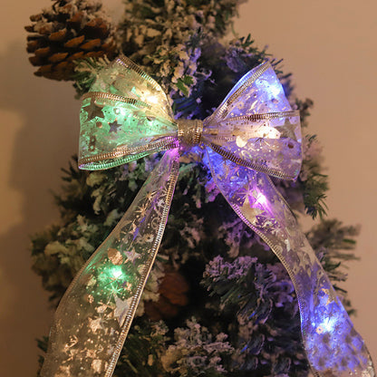 Christmas Ribbon Light Bow Ribbon light Christmas tree decorative lights