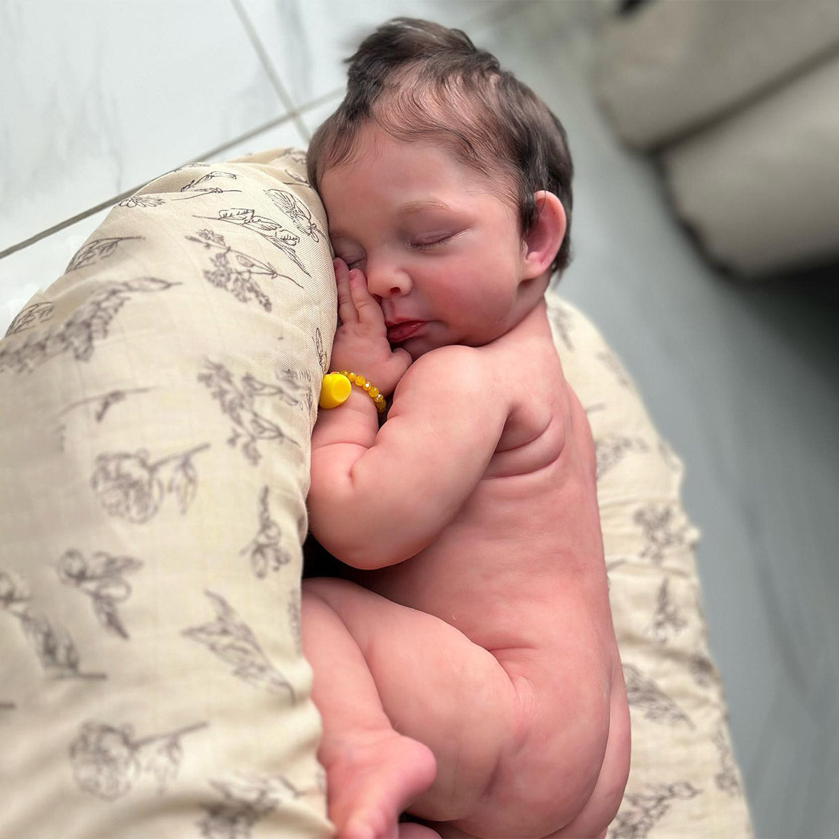 [Pre-order] 12''/16''/20'' Flexible Soft Newborn Full body Silicone Reborn Baby Doll Emily, Real Life Baby Doll Boy or Girl with Feeding Kit & Gift Box