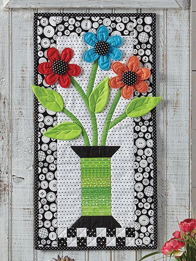 Flower CLA060123060 Quilted Table Runner