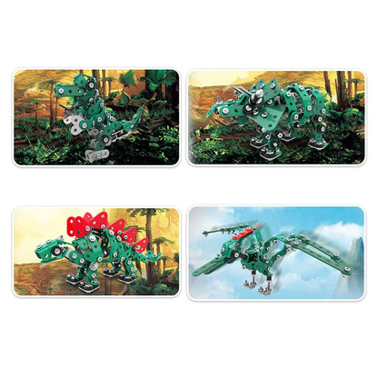 845Pcs DIY Metal Assembled Toy Jurassic Dinosaurs Model