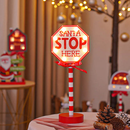 Christmas Street Sign Decoration Lights