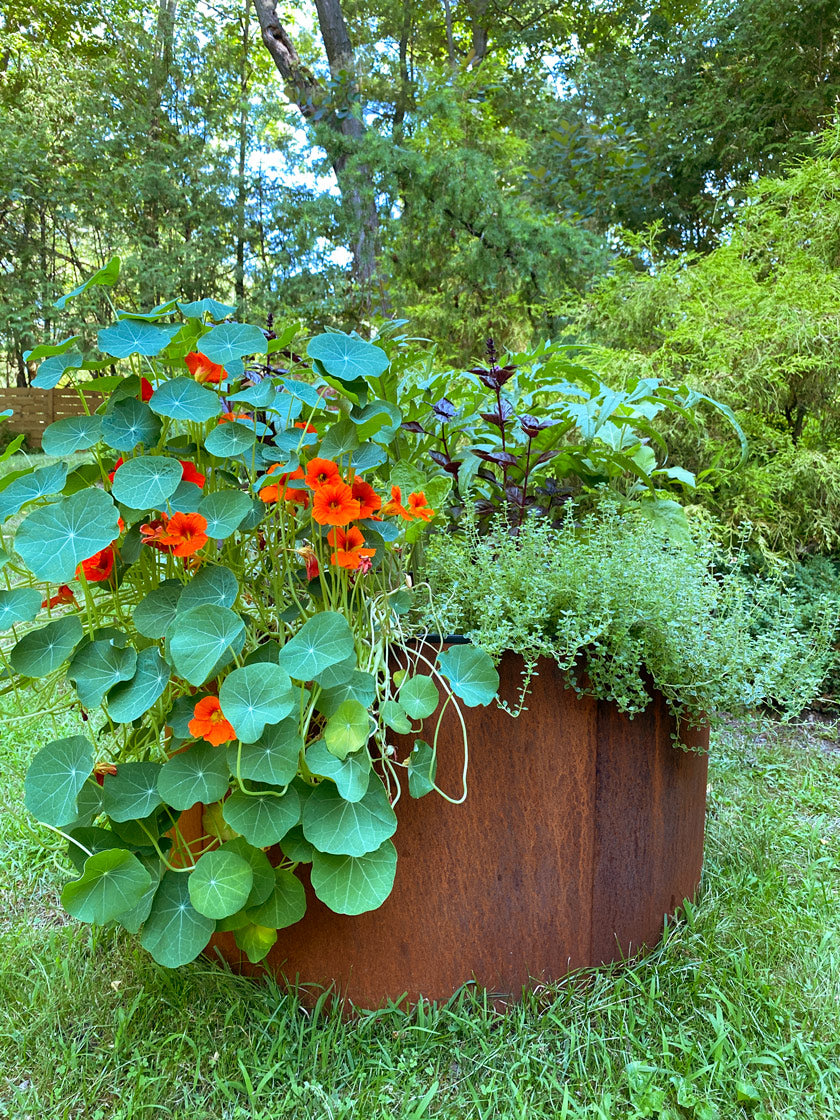 Corten Steel Round Raised Beds