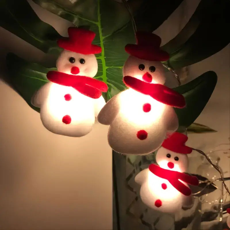 LED Christmas Snowman String Lights