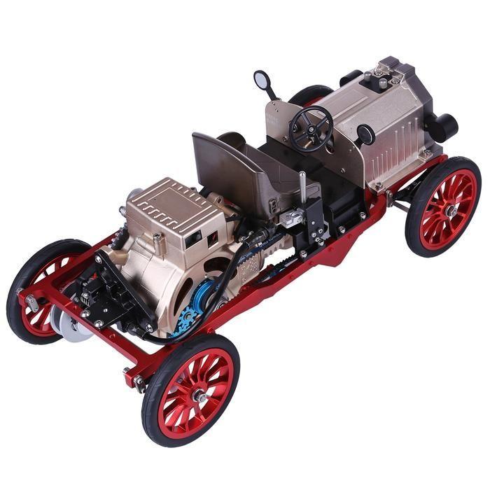 Assembly Metal Mechanical Electric Vintage Classic Car Model Toy