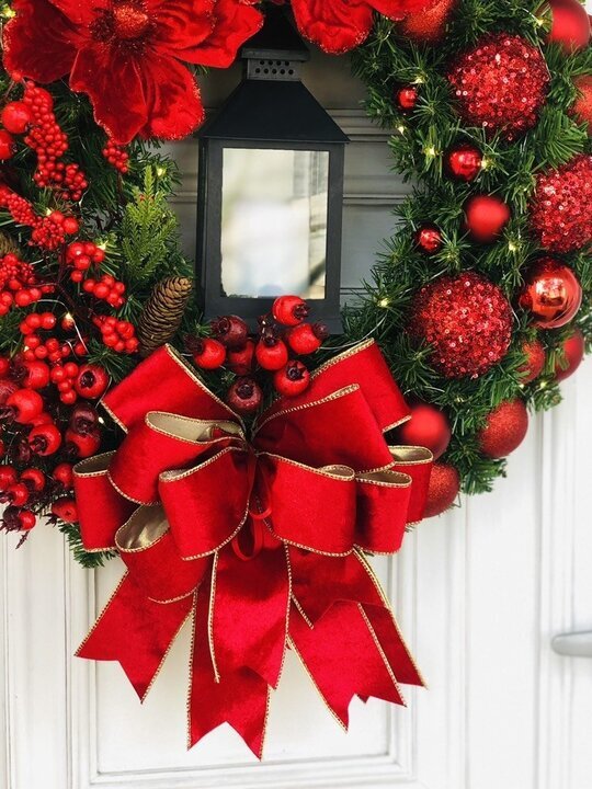 Christmas-christmas wreath diy garlands craft