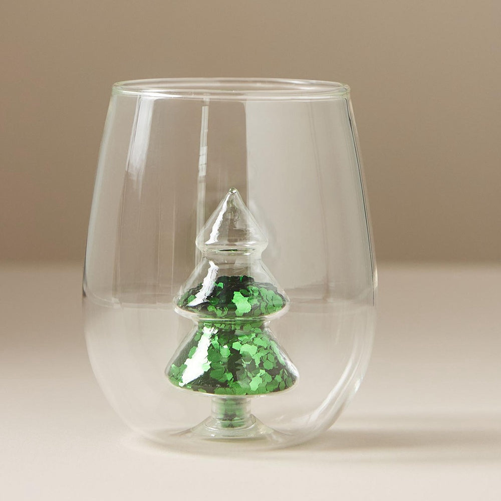 Christmas Decoration Wine Glass