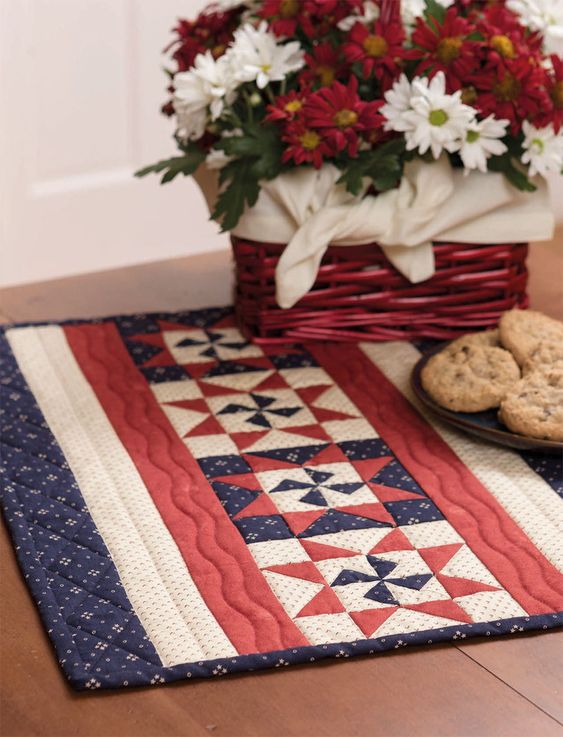 Patriotic CLDY180624120 Quilted Placemats