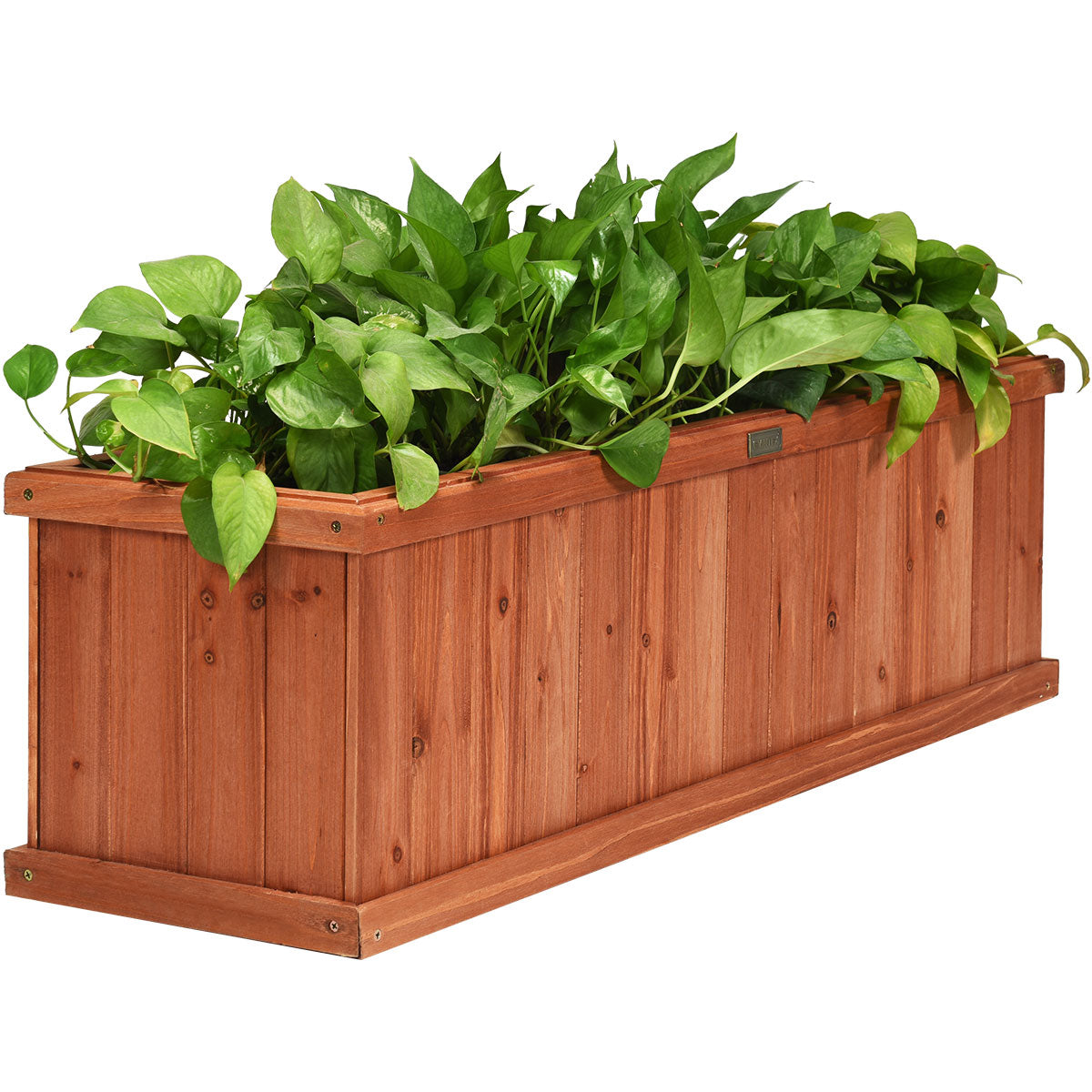 40 Inch Wooden Flower Planter Box Garden Yard Decorative Window Box Rectangular