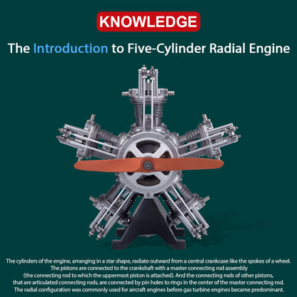 5 Cylinder Radial Engine Model KIT