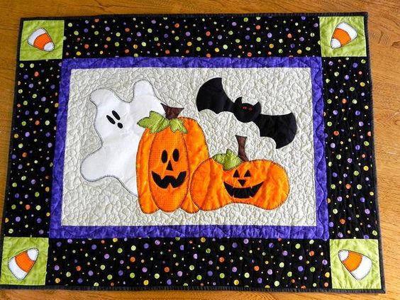 Halloween CLDY180624146 Quilted Placemats