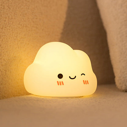 Smiling Clouds LED Squishy Night Light Lamp