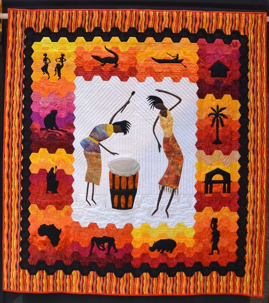 African CLA040124084 Quilt Blanket