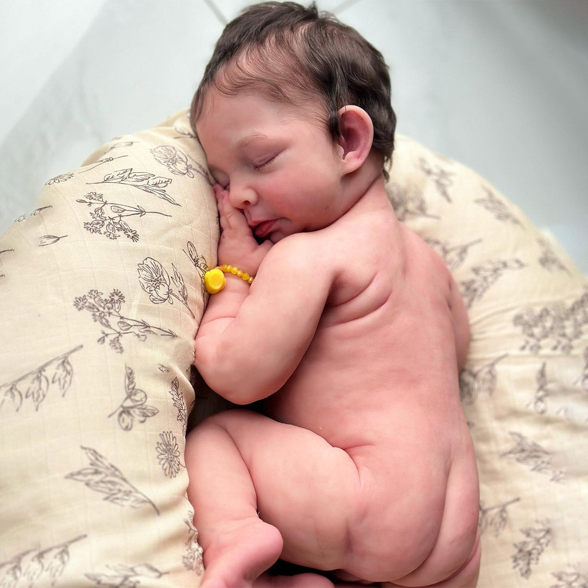 [Pre-order] 12''/16''/20'' Flexible Soft Newborn Full body Silicone Reborn Baby Doll Emily, Real Life Baby Doll Boy or Girl with Feeding Kit & Gift Box