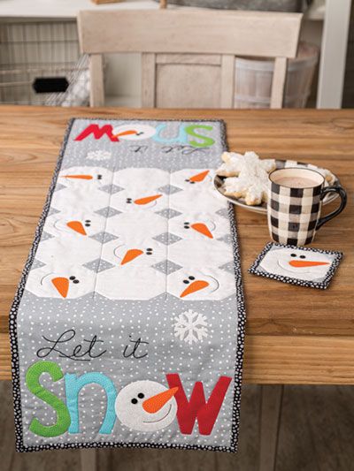 Snowman CLA21112338 Quilted Table Runner