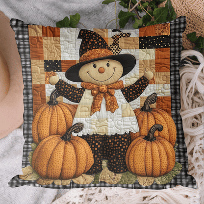 Happy Harvest Scarecrow Quilted Pillow Case NCU0TH2159