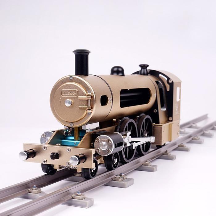 Assembly Electric Steam Locomotive Train Model Toy Gifts for Adult