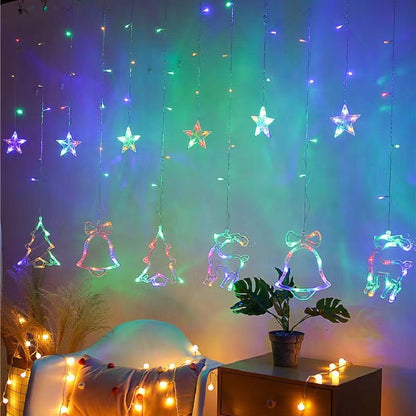 Christmas LED Curtain Lights(6PCS)