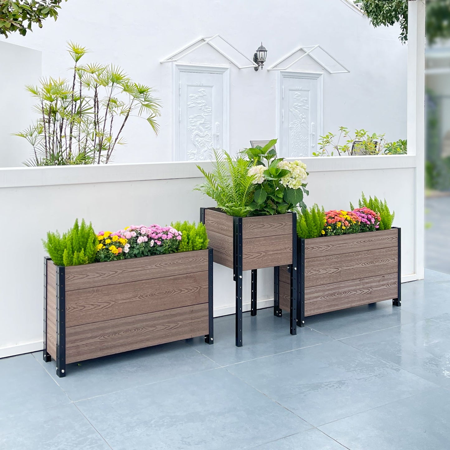 Corner and 2 Trough Planter Bundle