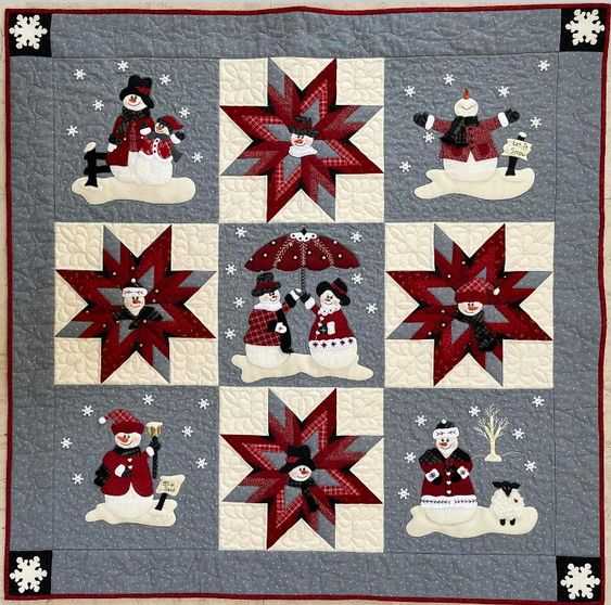 Snowman CLA120324037 Quilt Blanket