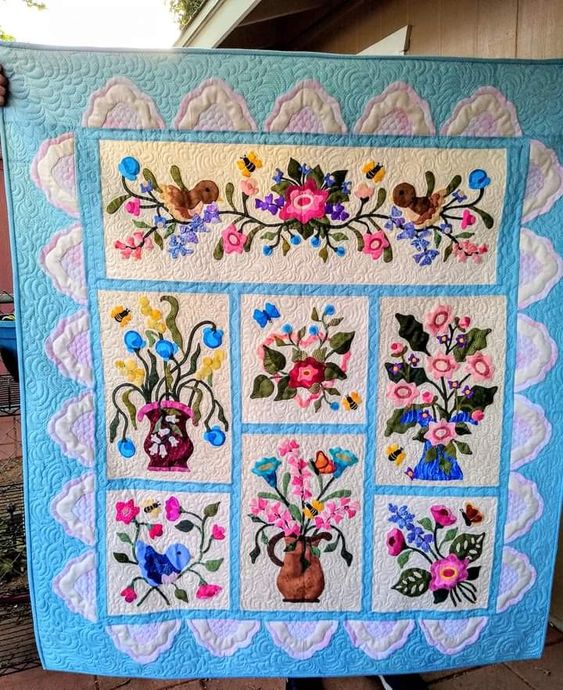 Flower CLDY040724104 Quilt Blanket