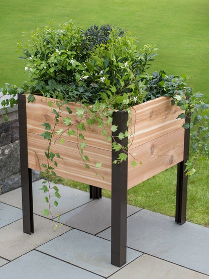 2' x 2' Elevated Cedar Planter Box, Natural